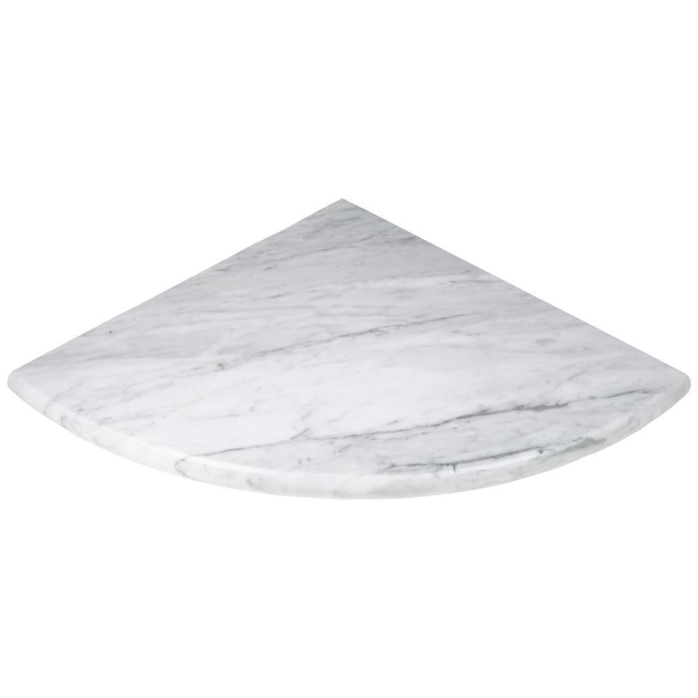 Carrara Polished Marble Shower Seat